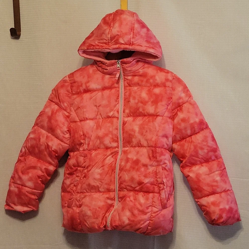 Pink Platinum Puffer Coat